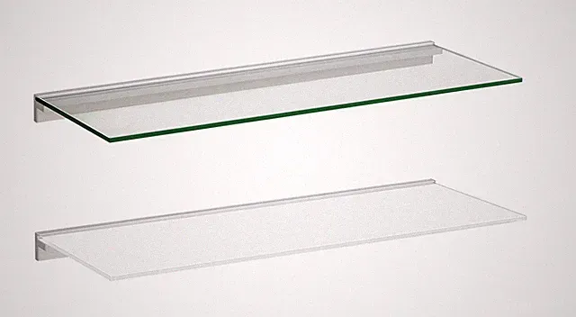 Glasregal | Glasablage Bad | Wandregal Glas | Glasboard MAXI+CUBE - 8 Größen
