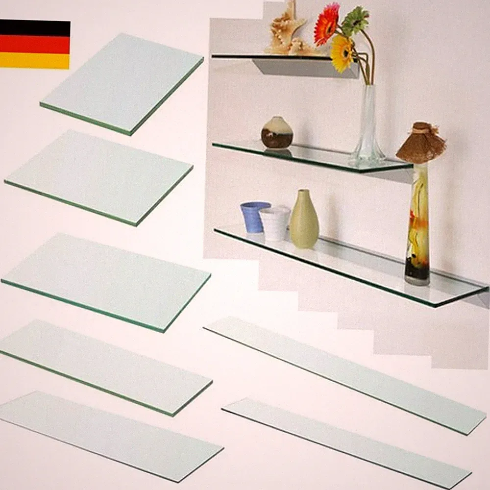 Glasregal Wandregal Glasboden Glasablage Glas Regal Badablage Bad Badezimmer