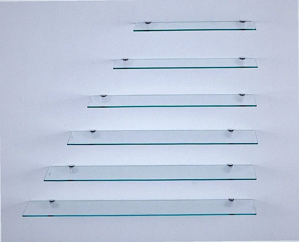 Glasregal Wandregal Glasboden Glasablage Regal Glas Schweberegal Bad Klarglas