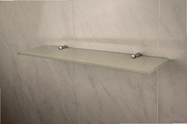 Glasregale Wandmontage weiß gehärtet gerade verschiedene Chromstützen