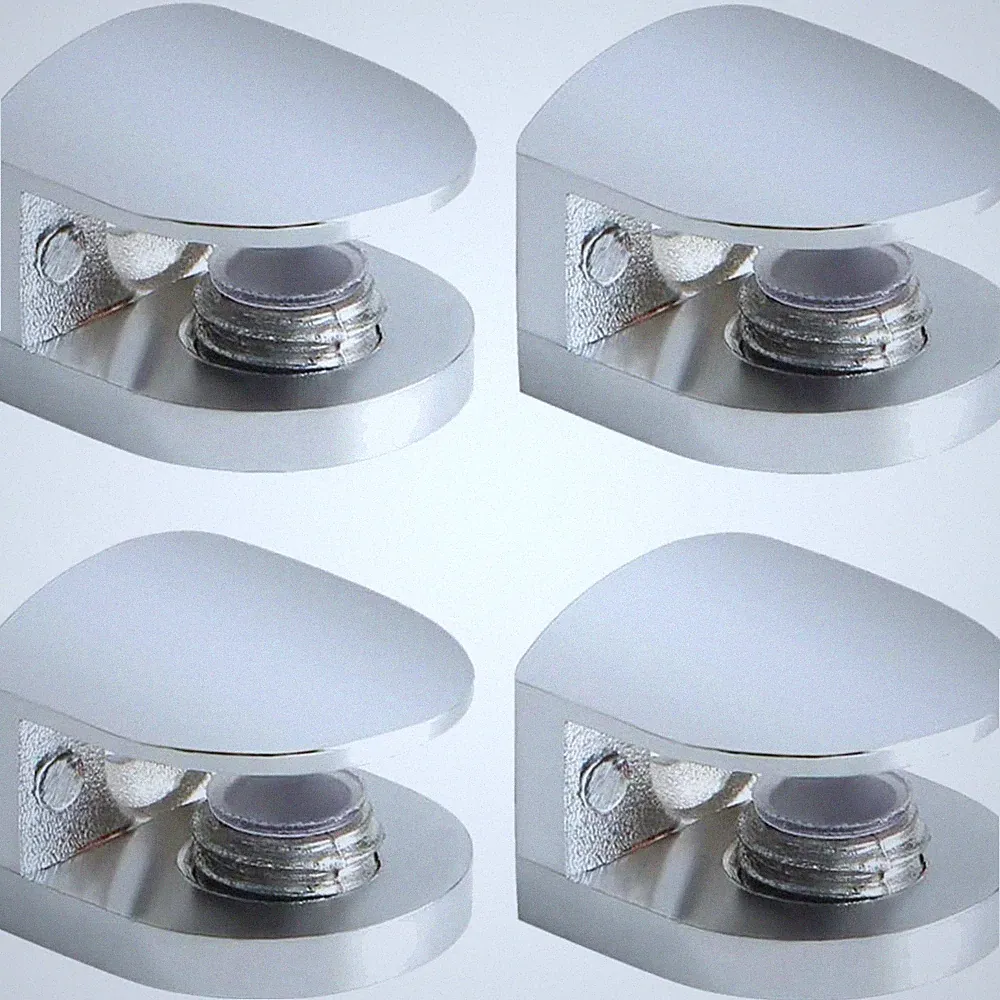 Glass Halter Clamp Möbel Glas Sockel Befestigungshalter 4 Stück