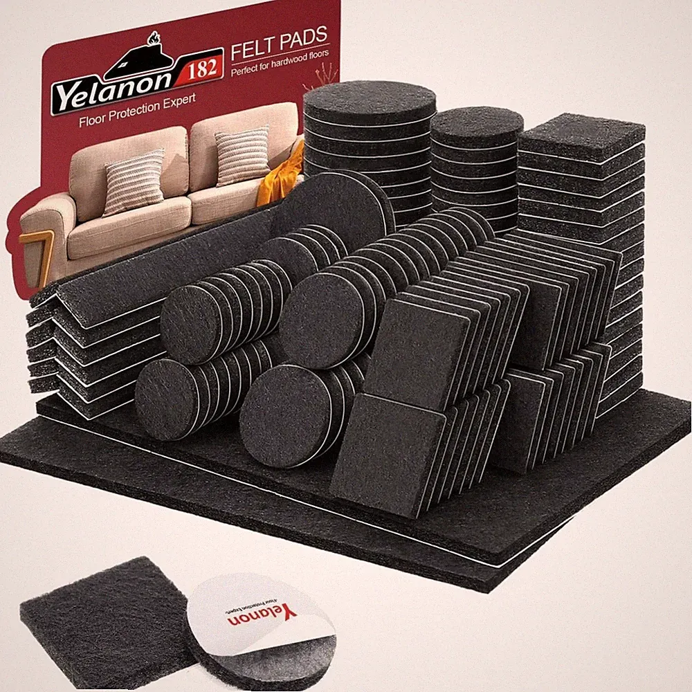 Gleiter Selbsthaftend Filz Möbel Schutz Pads 182 Stück Parkett Sofa Stuhl