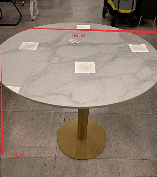 Gold/Schwarz Marmor Couchtisch Bartisch