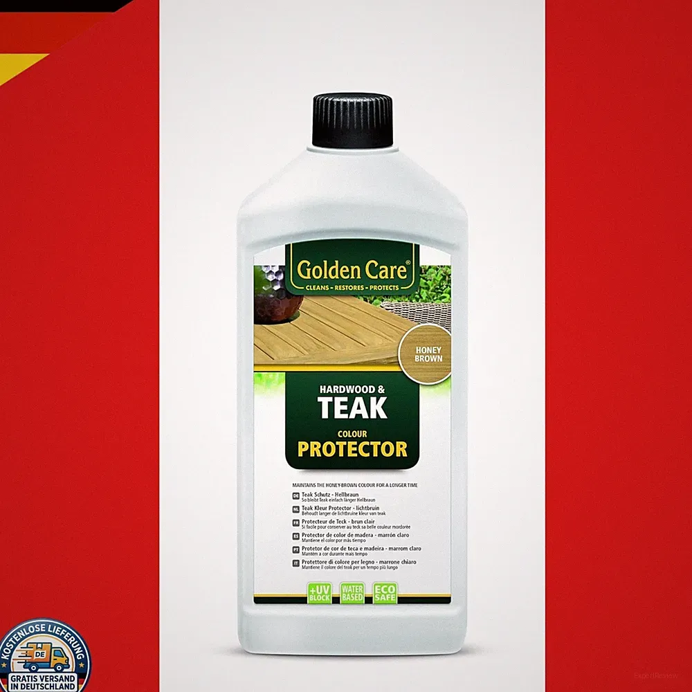 Golden Care Teak Protector – Hellbraun 1000 ml für Möbel
