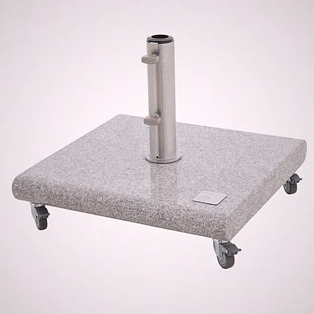 Granitsockel, hell, ca. 7 x 55 x 55 cm, ca. 50 kg