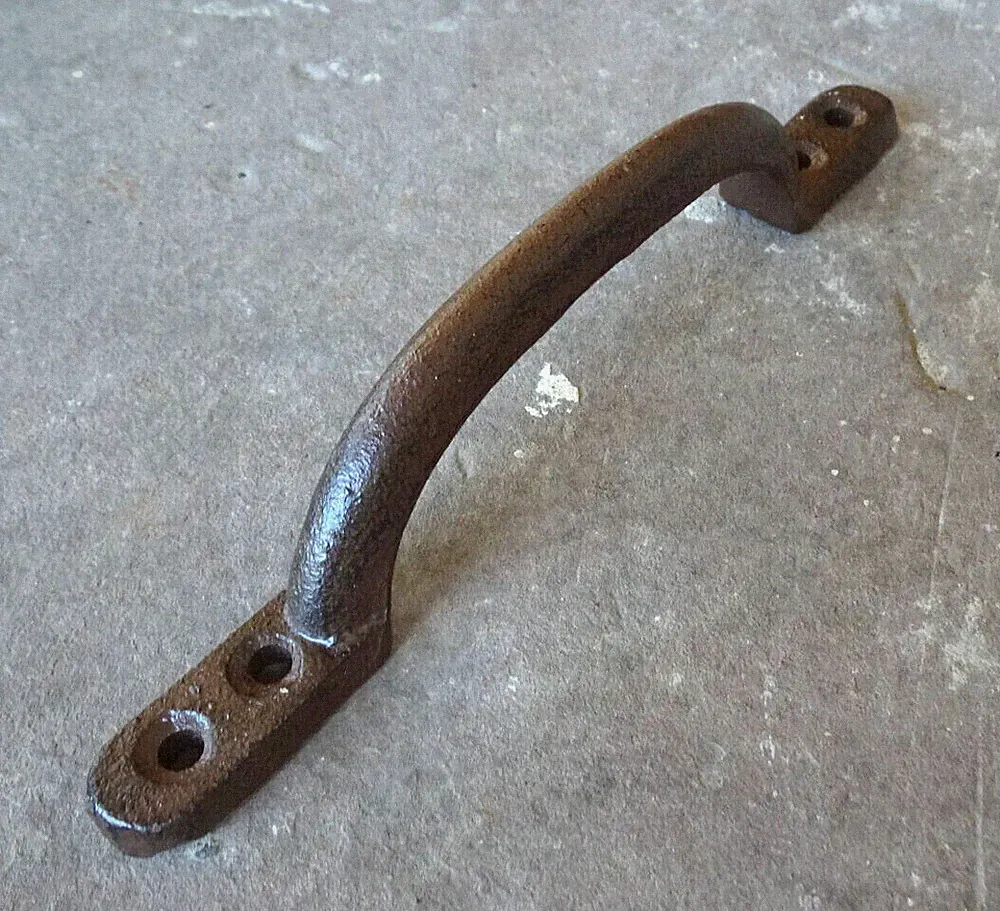 Griff Gusseisen schlicht antik braun Möbel Schrank Schublade Vintage Landhaus 2