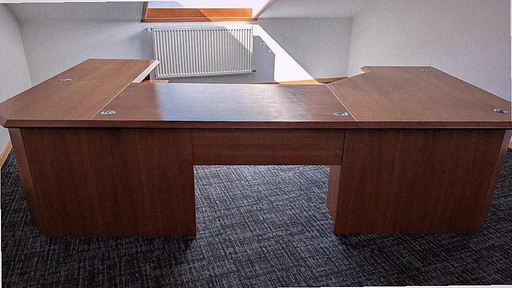 Großer Schreibtisch Kirschholz Massiv