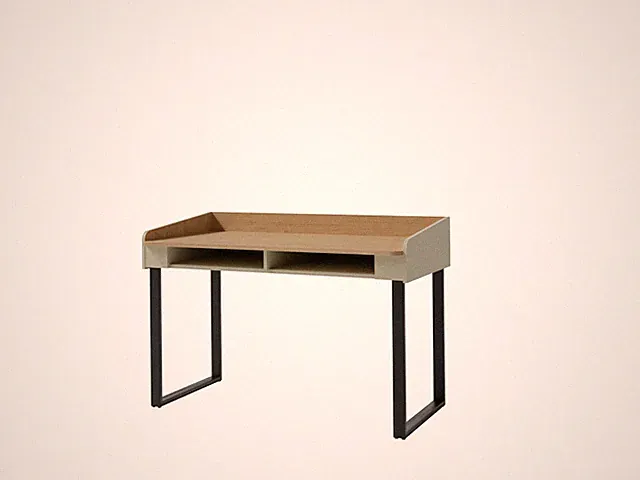 Großer Schreibtisch mit 2 Fächer 125x83x62cm Arbeitszimmer Jugendzimmer Modern