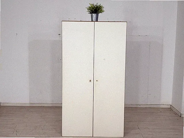 Großer Vintage Schuhschrank / Mid-Century Design / Schuhregal