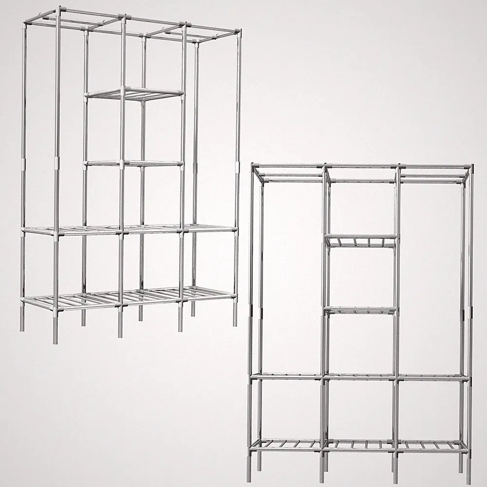 Großes XXL Schrankregal offener Kleiderschrank DIY-Regal begehbar Faltschrank