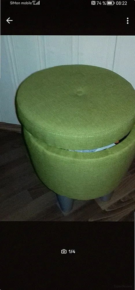 grüner Hocker mit Stauraum von Höffner der Marke "smart"