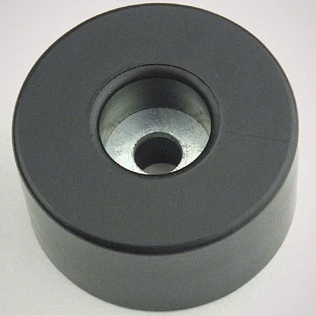 Gummifüße Ø 38 x 20 mm Stahleinlage Adam Hall 4909 Gerätefuß Möbelfüße Gummifuß