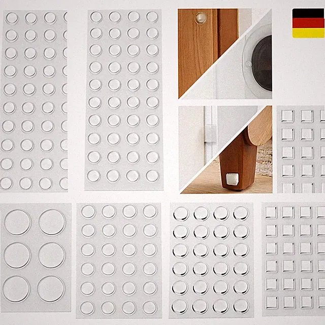 Gummifüße Selbstklebend, 346 Stück Gumminoppen Für Glasplatten Gummipuf 8 Größen