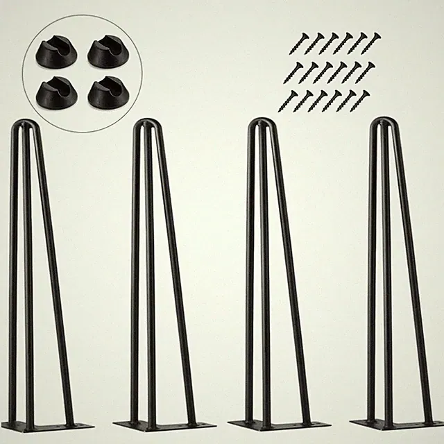 Haarnadel Tischbein Metall Tischbeine Möbelfüße DIY für Esstisch Couchtisch