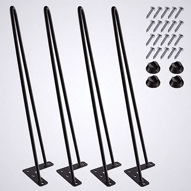 Haarnadelbeine 50,8 cm Set mit 4 Stück, DIY Tischmöbel aus Metall, ideal für...