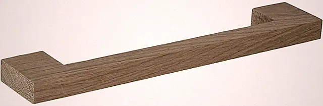 Häfele Möbelgriff Holz Bügelgriff Türgriff Eiche BA 160 Küchengriff natur eckig