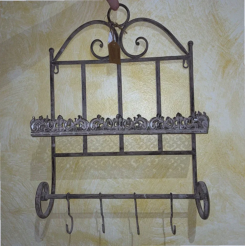 Hänge Regal artferro antikoptik Shabby chic grau NEU