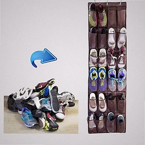 Hängeorganizer Hängeaufbewahrung Hängeregal Tür Schuhregal Organizer 24 Taschen