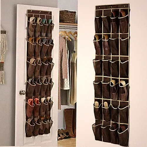 Hängeorganizer Hängeaufbewahrung Hängeregal Tür Schuhregal Organizer 24Taschen^