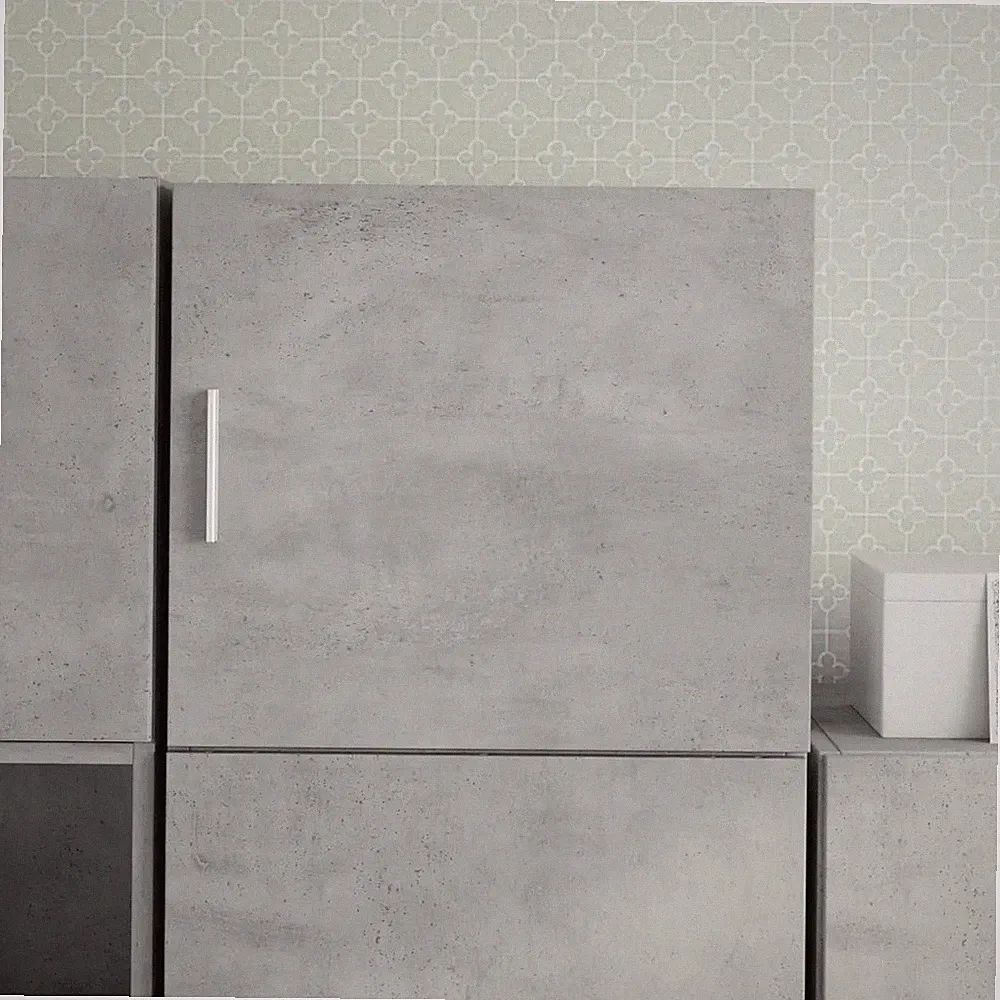 Hängeschrank Betongrau 45x42,5x40 cm Bauholz platzsparend max 60kg!
