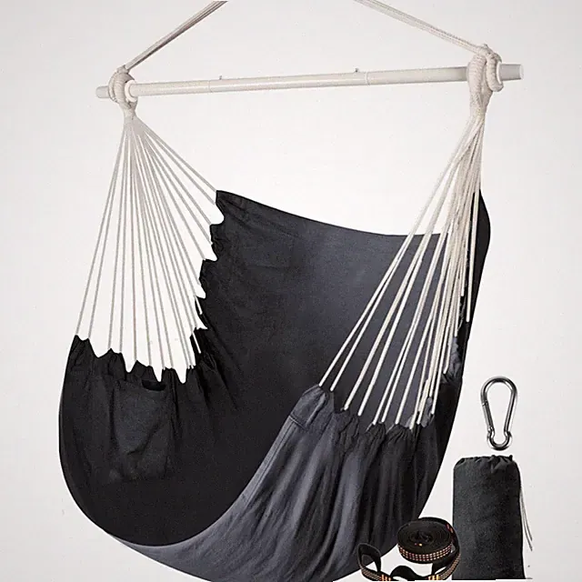 Hängesessel Garten Balkon Kinder Sitzsack Lounger Relaxstuhl Baumwolle