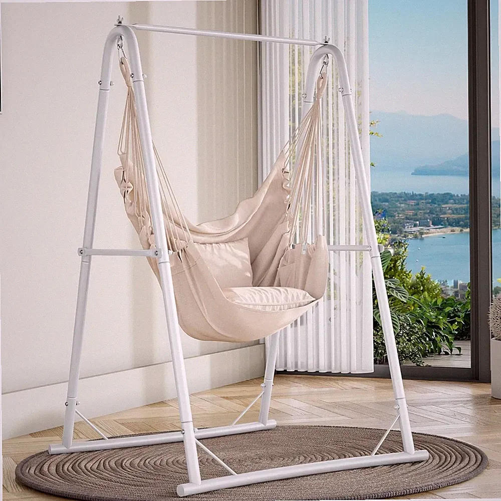 Hängesessel Gestell Garten Balkon Stahl Hängematte Schaukel