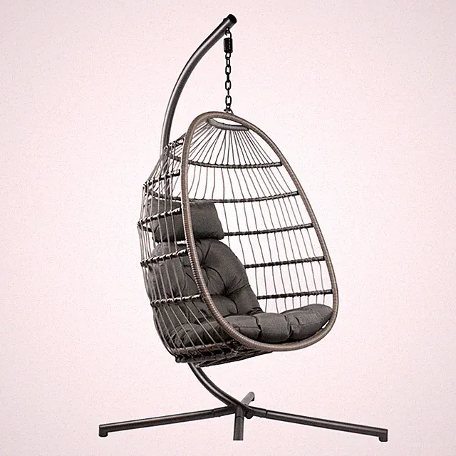 Hängesessel Hängeei Gartenlounger mit Hängezugfeder Schaukelstuhl XL Pura