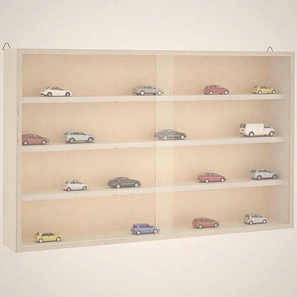 Hängevitrine Wandvitrine Deko Vitrine Vitrinenschrank mit Schiebetüren
