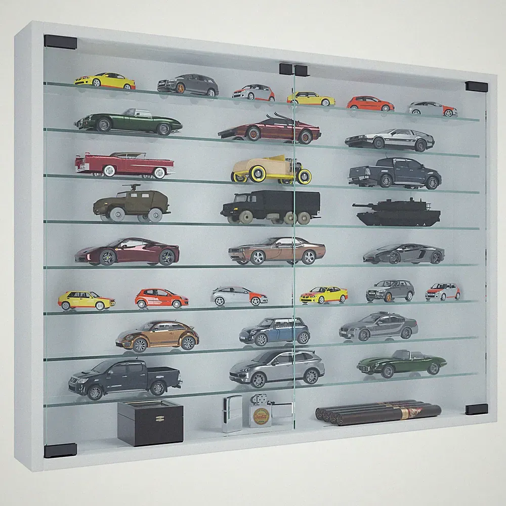 Hängevitrine Wandvitrine Mandosa XXL H. 60 x B. 80 x T. 10 cm - VCM