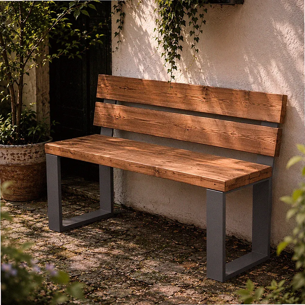 HAGO® Bankfuß Bankgestell Bankkkufen Bankbeine Sitzbank Gartenbank DIY 2er Set