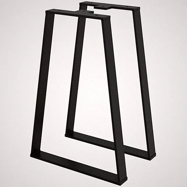 HAGO® DIY Bankkufen 28x40 Trapez Bankgestell Bein Füße Sitzbank Parkbank schwarz
