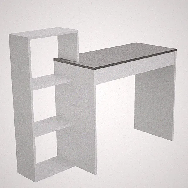 HAGO® Schreibtisch Regal Kombi 110x72x40cm weiß grau 2in1 System Stauraum Regal