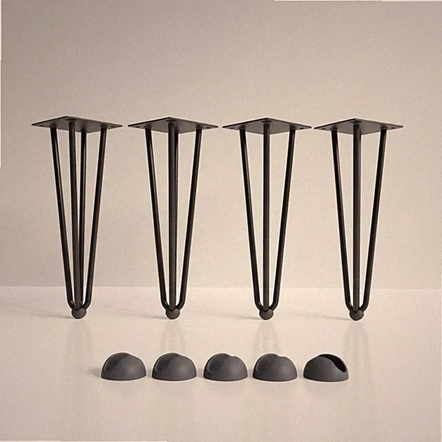 Hairpin Leg 4 Stück 30CM Schwarz Stützfuß Tischfuß Möbelfuß Tischkufen Möbelbein