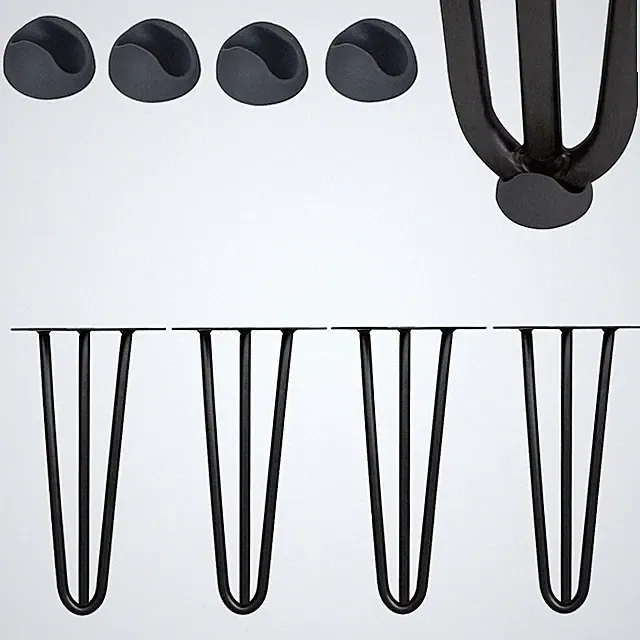 Hairpin Leg 4 Stück 36CM Schwarz Stützfuß Tischfuß Möbelfuß Tischkufen Möbelbein