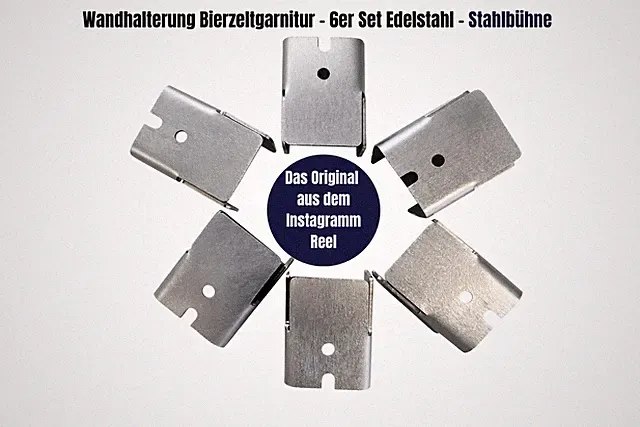 Halterung Bierzeltgarnitur Festzeltgarnitur Wandhalterung Wandhalter Edelstahl