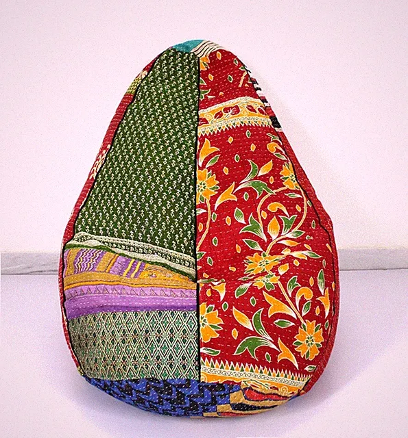 Handgefertigter Vintage Baumwolle Floral Bohemian Hippie Sitzsack Gypsy...