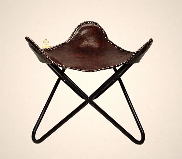 Handgemacht Leder Hocker Marokkanischer Stil Luxus Ottomane Ungefüllt Dekor P