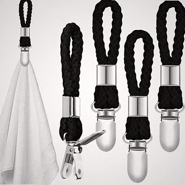 Handtuchclip Set, Schwarz, Für Küche, Bad, Schrank, Wohnmobil