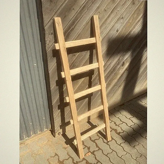 Handtuchhalter, Dekoleiter, Holzleiter, Eiche, Bad, Badmoebel, 140x50 cm