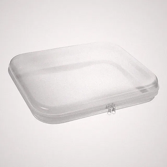 Hartschalen-Aufbewahrungsbox mit doppeltem für reißverschluss für Kosmetik und