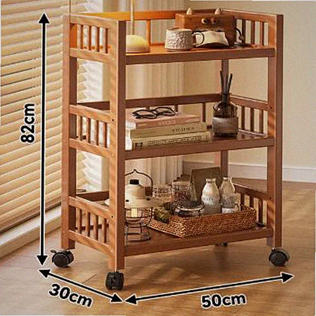 Haushalts-Handwagen-Organizer Multifunktionales Regal Wohnzimmer Schlafzimmer DE