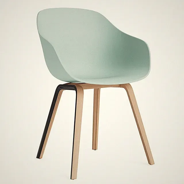 HAY Stuhl About A Chair AAC 222 Sitz mintgrün Eiche lackiert DEFEKTWARE - DEFEKT