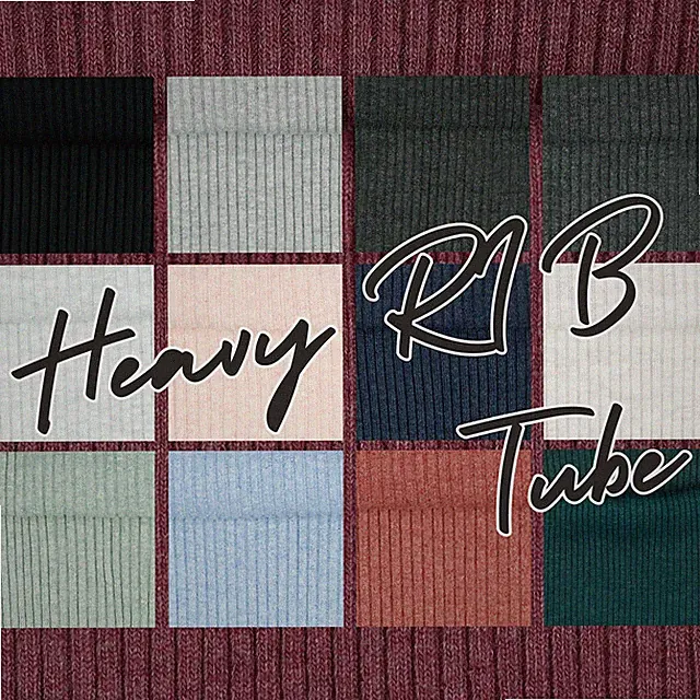 Heavy RIB Bündchenstoff Meterware Bio Bündchen Jerseystoff Nähen Kinder Schlauch