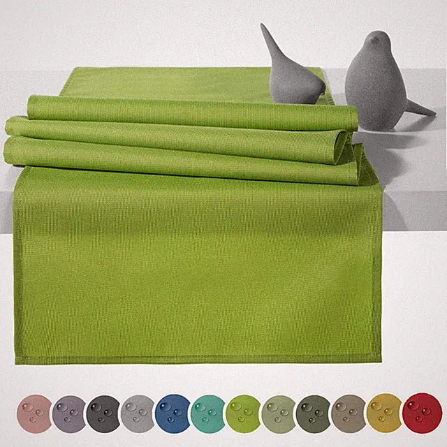 heimtexland ® Outdoor Tischläufer Garten Tischdecke wetterfest Tischdeko Typ551