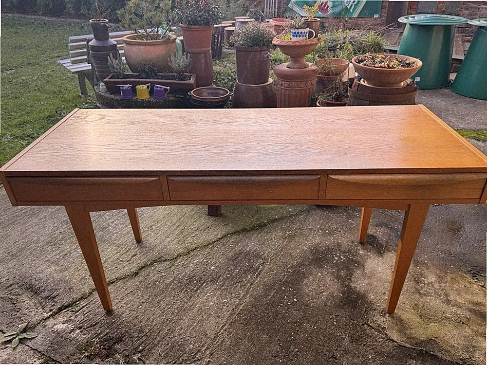 Hellerau Schreibtisch 602 Franz Ehrlich Bauhaus Möbel Mid Century Tisch DDR