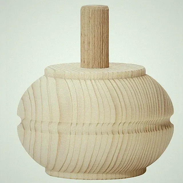 HETTICH Holzmöbelfuß, Holz, Buche, Ø 92 x 80 mm, 2 Stück (7,40 EUR/Stück)