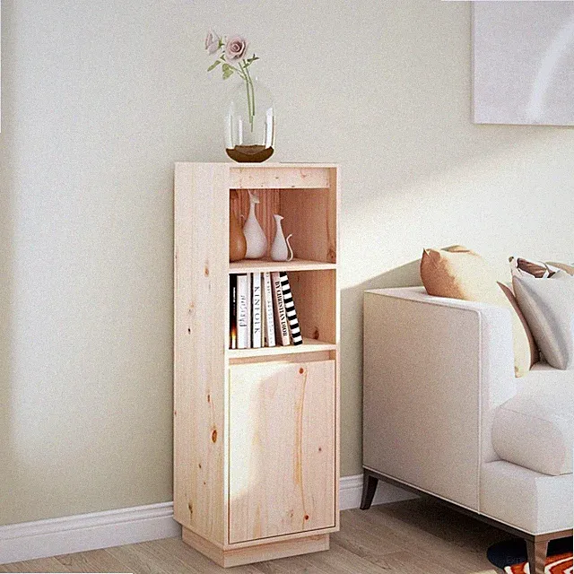 Highboard Massivholz Holz Sideboard Kommode Schrank Beistellschrank Hochschrank