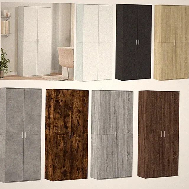Highboard Regal Sideboard Schrank Hochschrank Wohnzimmerschrank 80 x 35 x 180 cm
