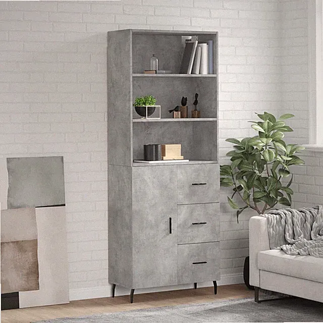 Highboard Sideboard Schrank Wohnzimmerschrank Hochschrank Holzwerkstoff vidaXL