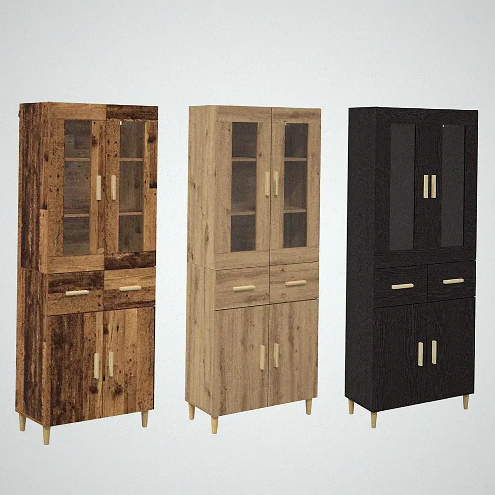Highboard Sideboards Kommode Beistellschrank 69,5 x 34 x 180 cm Holzwerkstoff